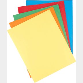 LETTER AMAZON BASICS TWIN POCKET FILE FOLDERS WITH FASTENERS, 25-PACK