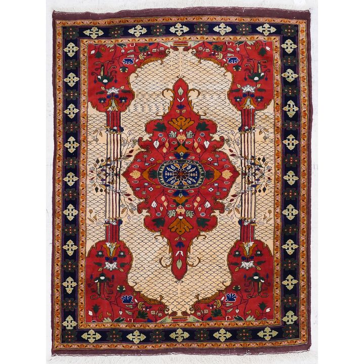 Persian Medallion Oriental Rug 6'x4'8''