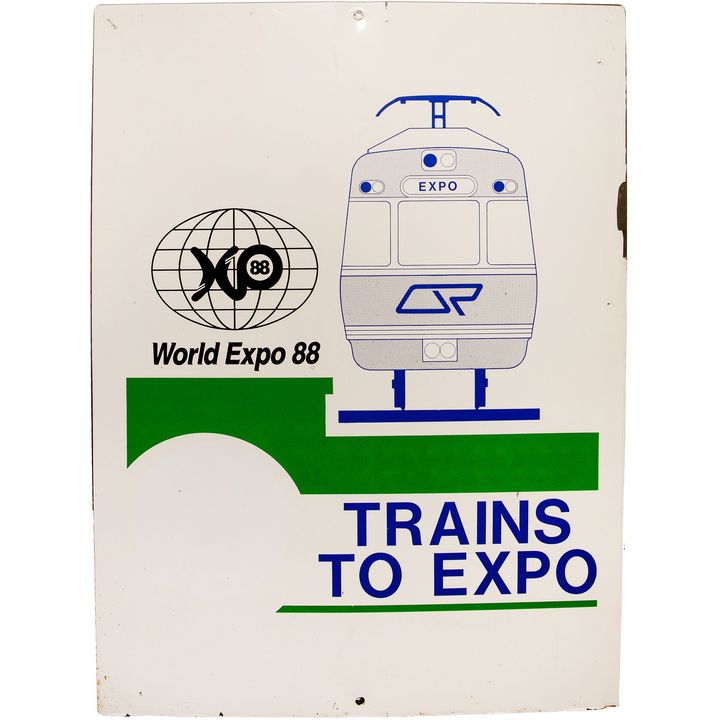 Expo 88 Train Signage, 1988,