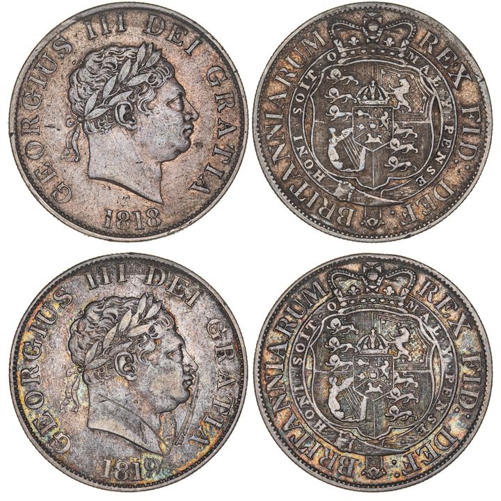 Great Britain, George III, Halfcrown, 1818-19, Fine
