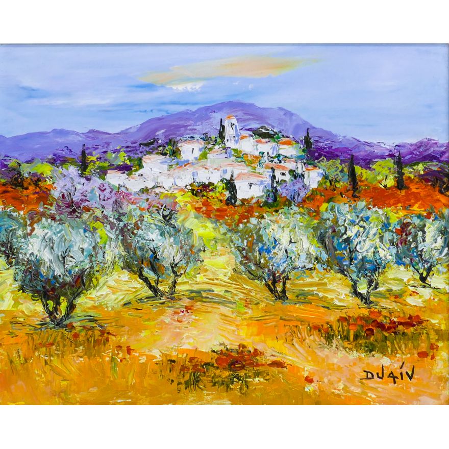 Duaiv ''Le Chant des Grillons'' Oil on Canvas