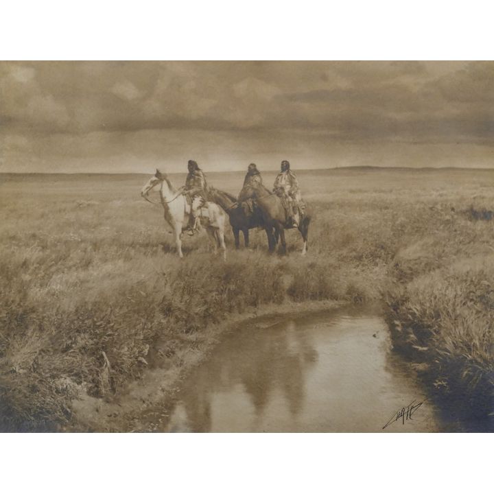 Edward Curtis ''The Three Chiefs - Piegan'' 1900