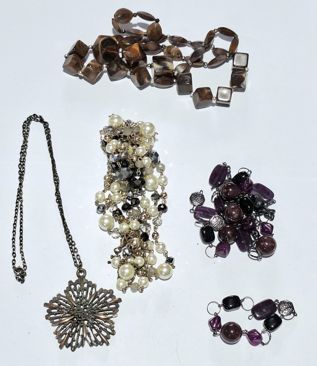 Collection Of Stone Set Necklaces