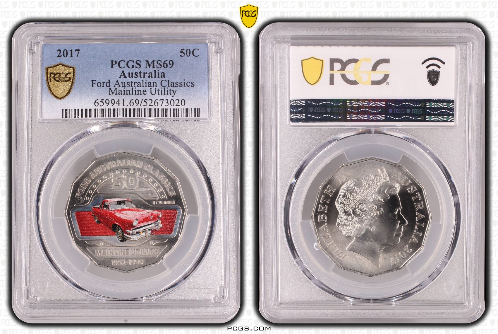 Ford Australian Classics Mainline Utility, Fifty Cent, 2017, PCGS MS69