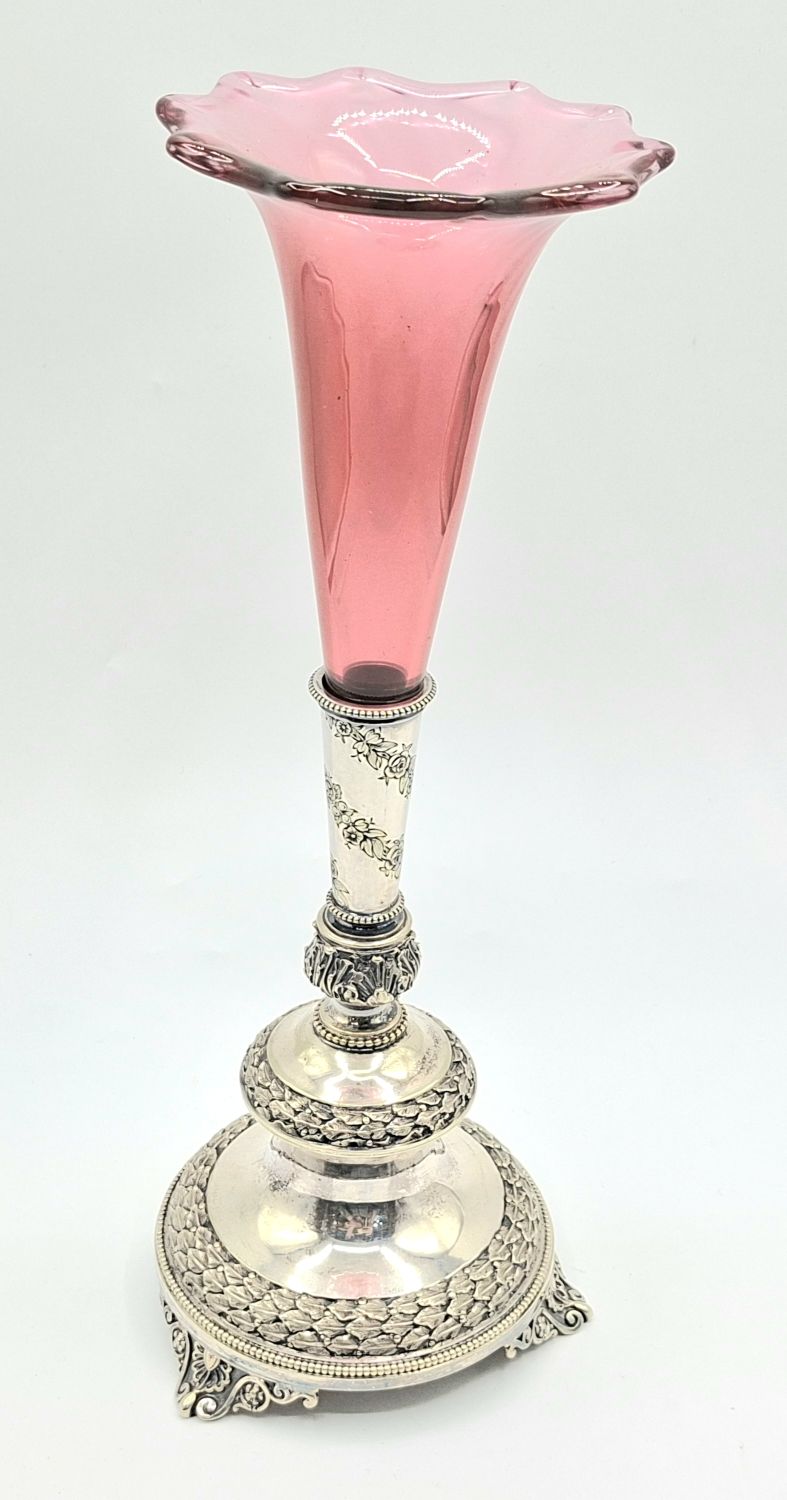 47 · ANTIQUE TRUMPET VASE