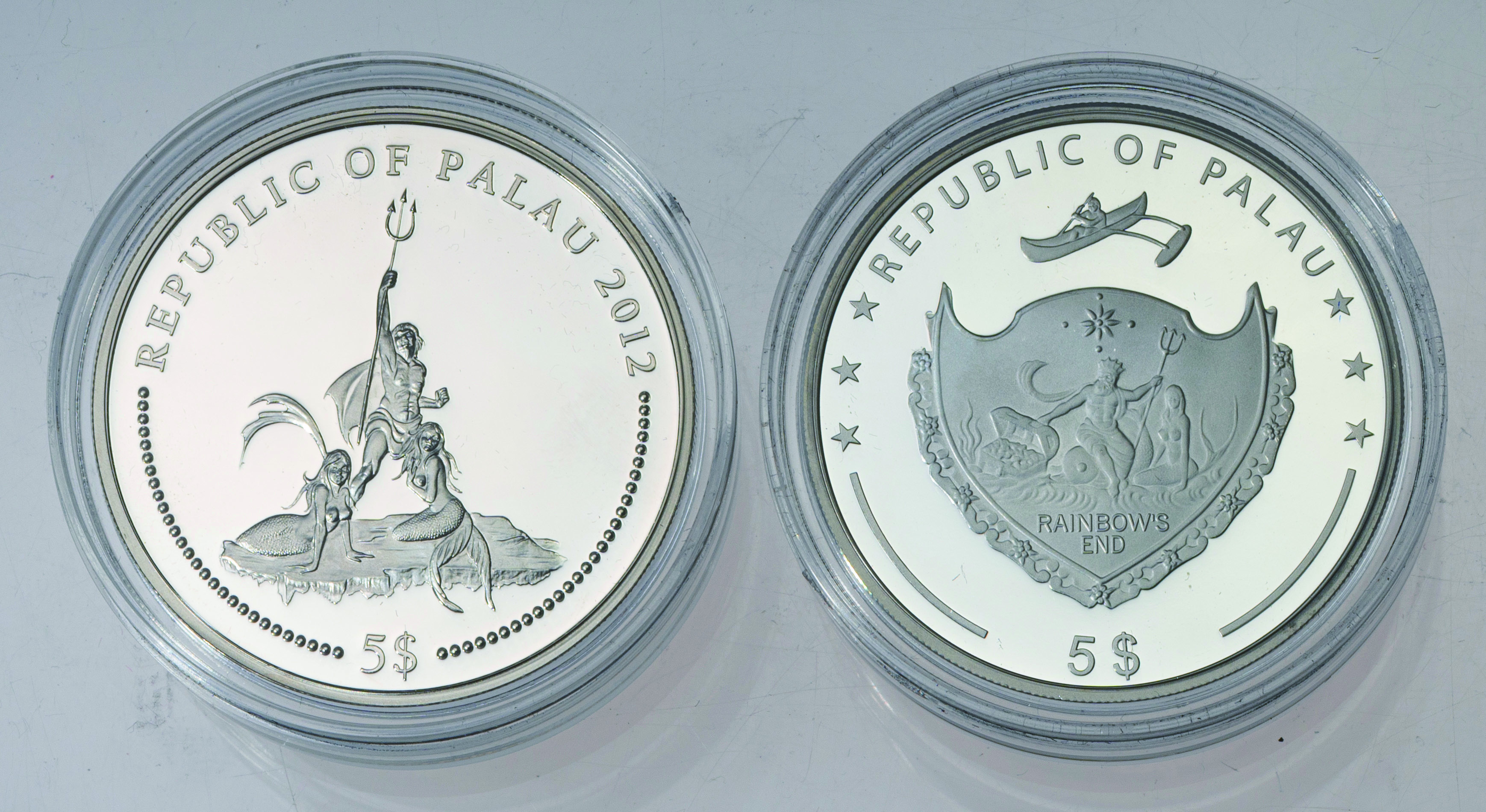 2010 パラオ アンコールワット 銀貨 プルーフ パラオ共和国-Palau Islands. プルーフ. Proof. 各種カラー5ドル銀貨2