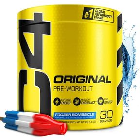 30 SERVINGS CELLUCOR | C4 ORIGINAL PREWORKOUT POWDER | FROZEN BOMBSICLE | ENERGY & ENDURANCE | CREATINE | 30 SERVINGS