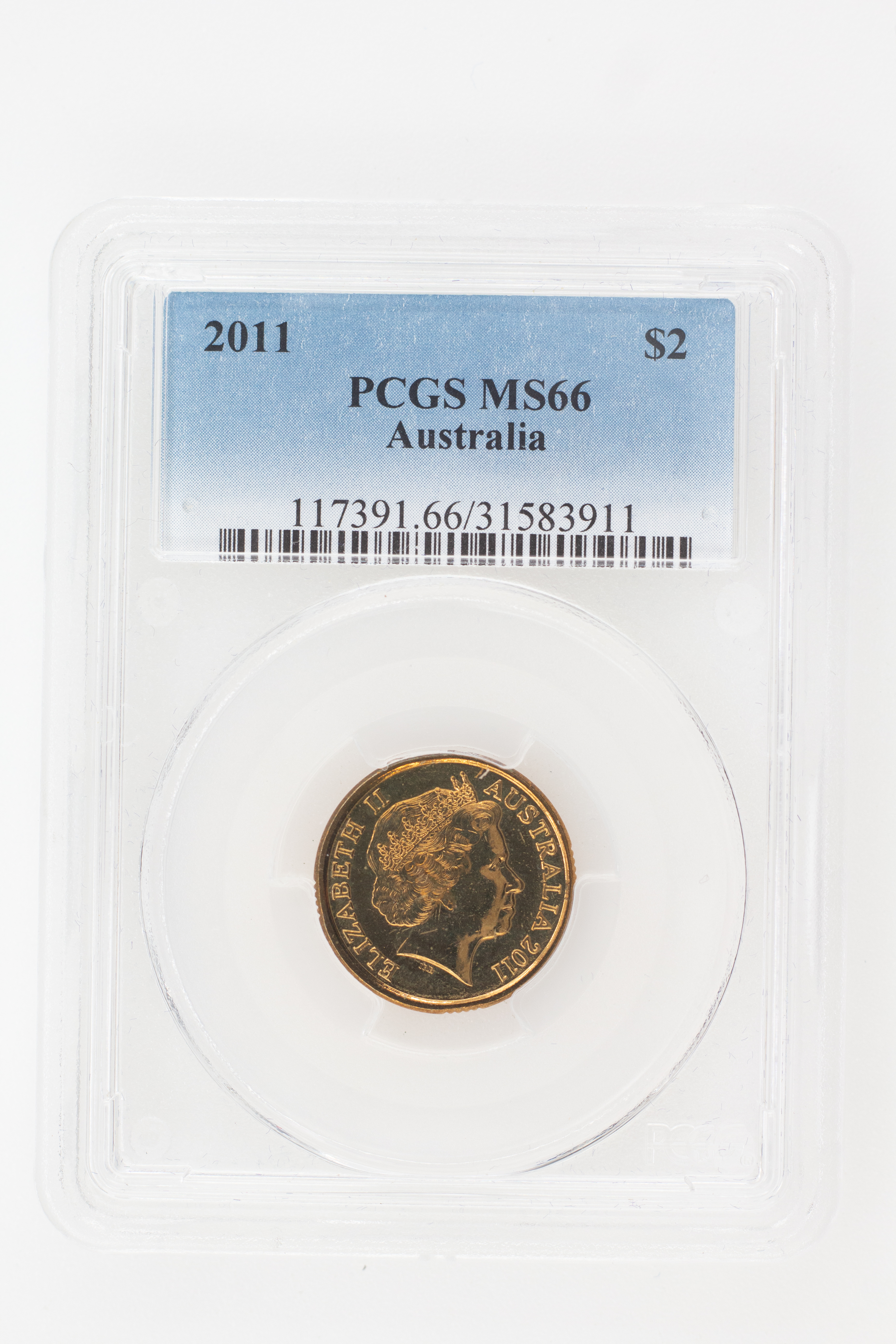 2011 Australia Two Dollar, $2 PCGS - MS66 -911