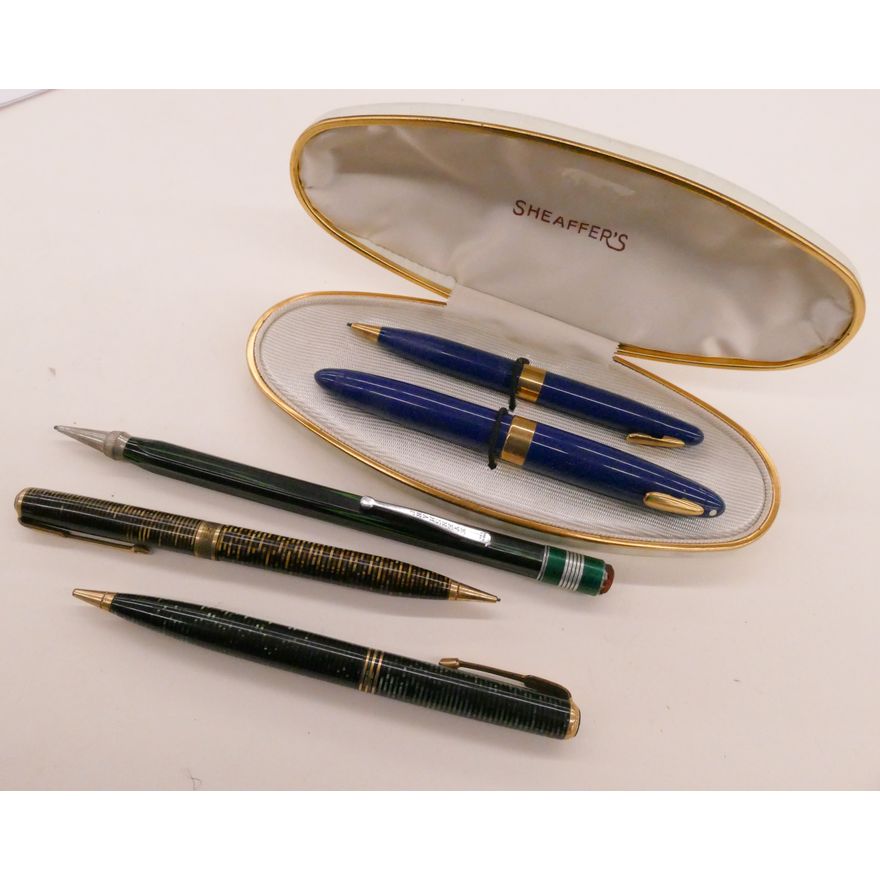 5pc Vintage Writing Pens & Pencils- Sheaffer's, etc