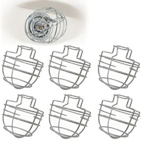 HAPPY TREE (6 PACK) FIRE SPRINKLER HEAD GUARD CAGE FOR 1/2" RECESSED / HORIZONTAL SIDEWALL DRYWALL-MOUNTED SPRINKLER HEADS CHROME
