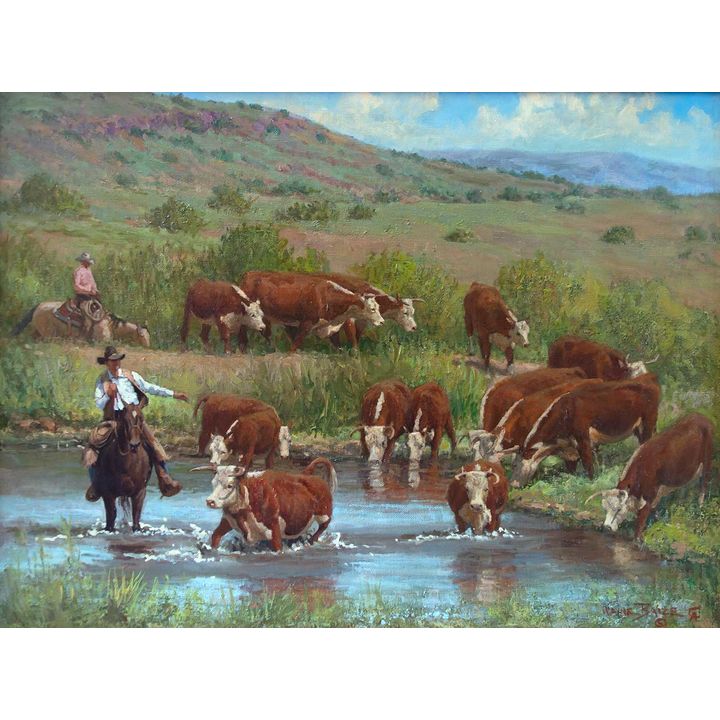 Water Break by Wayne Baize (1943- )