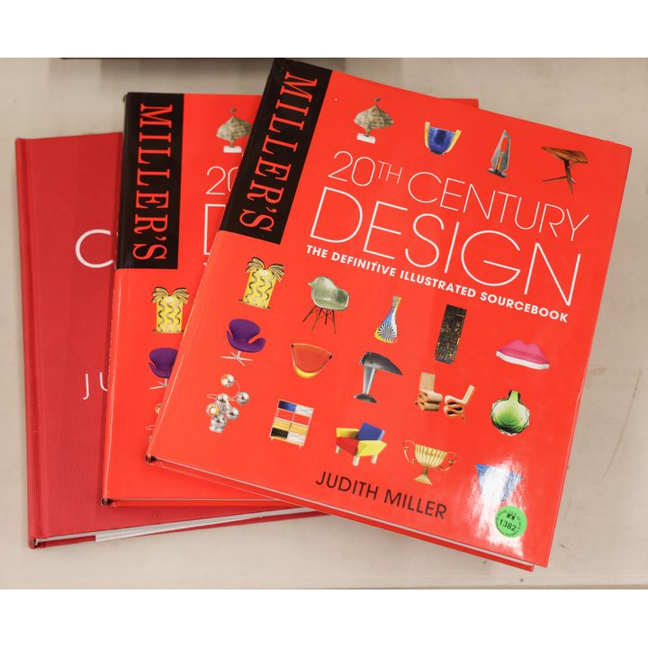 3pc Judith Miller 20th Cent. Design and Chair Books
