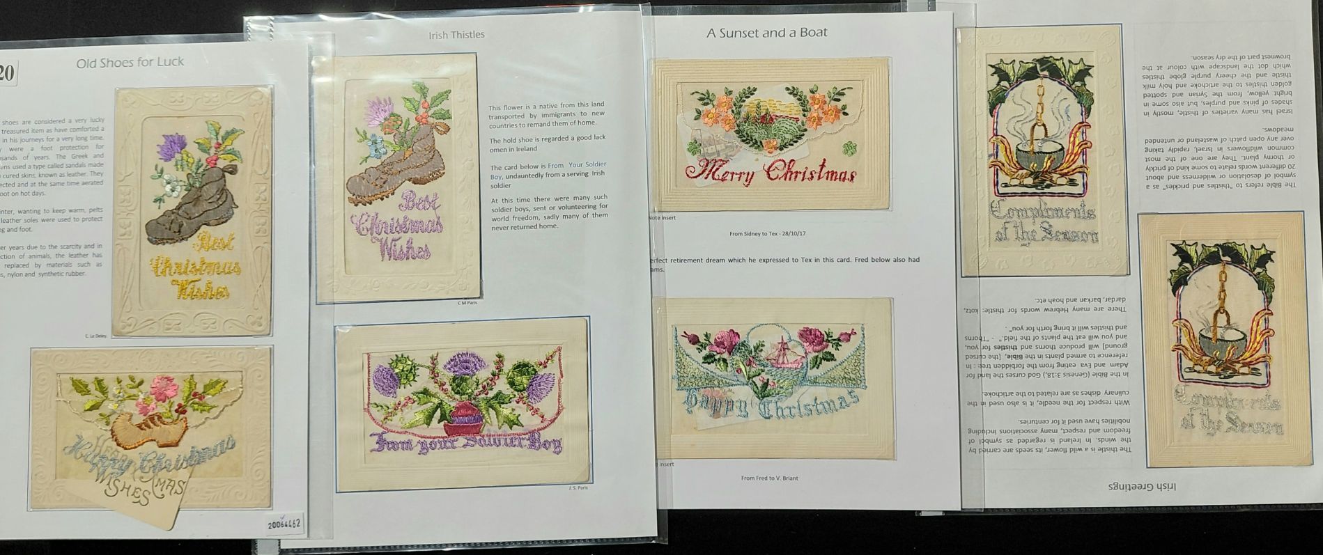 620 · SILK POSTCARDS - CHRISTMAS