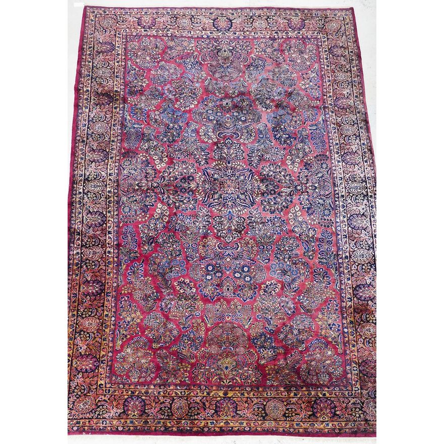 Semi Antique Persian Sarouk Room Size Rug 10'2''x16