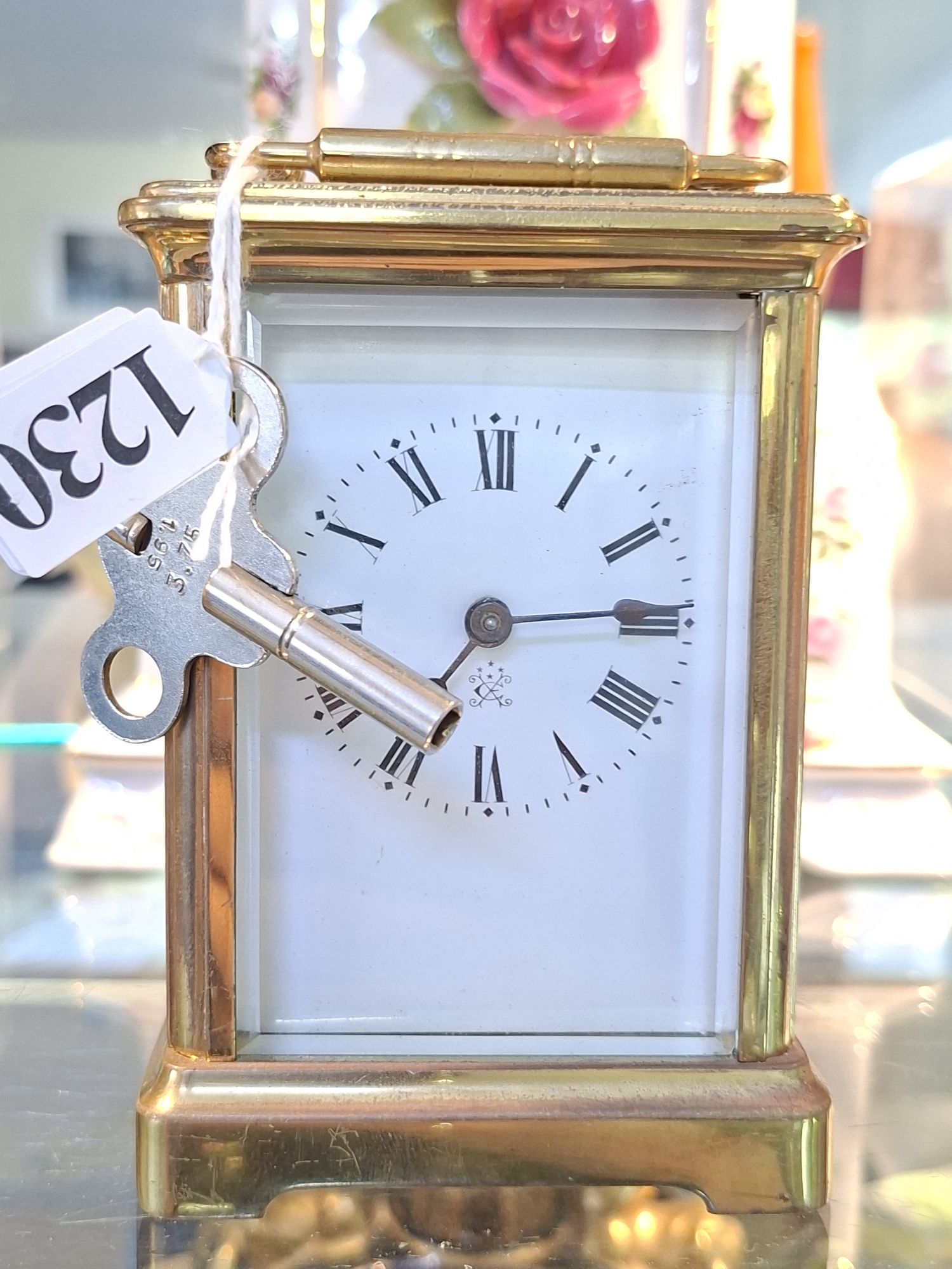 19th Century French Brass Carriage Clock