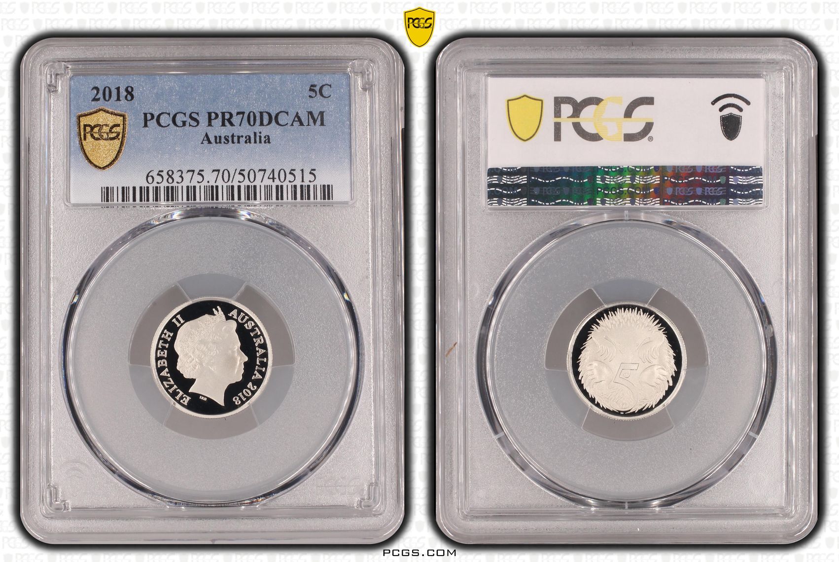 Five Cent, 2018, PCGS PR70DCAM