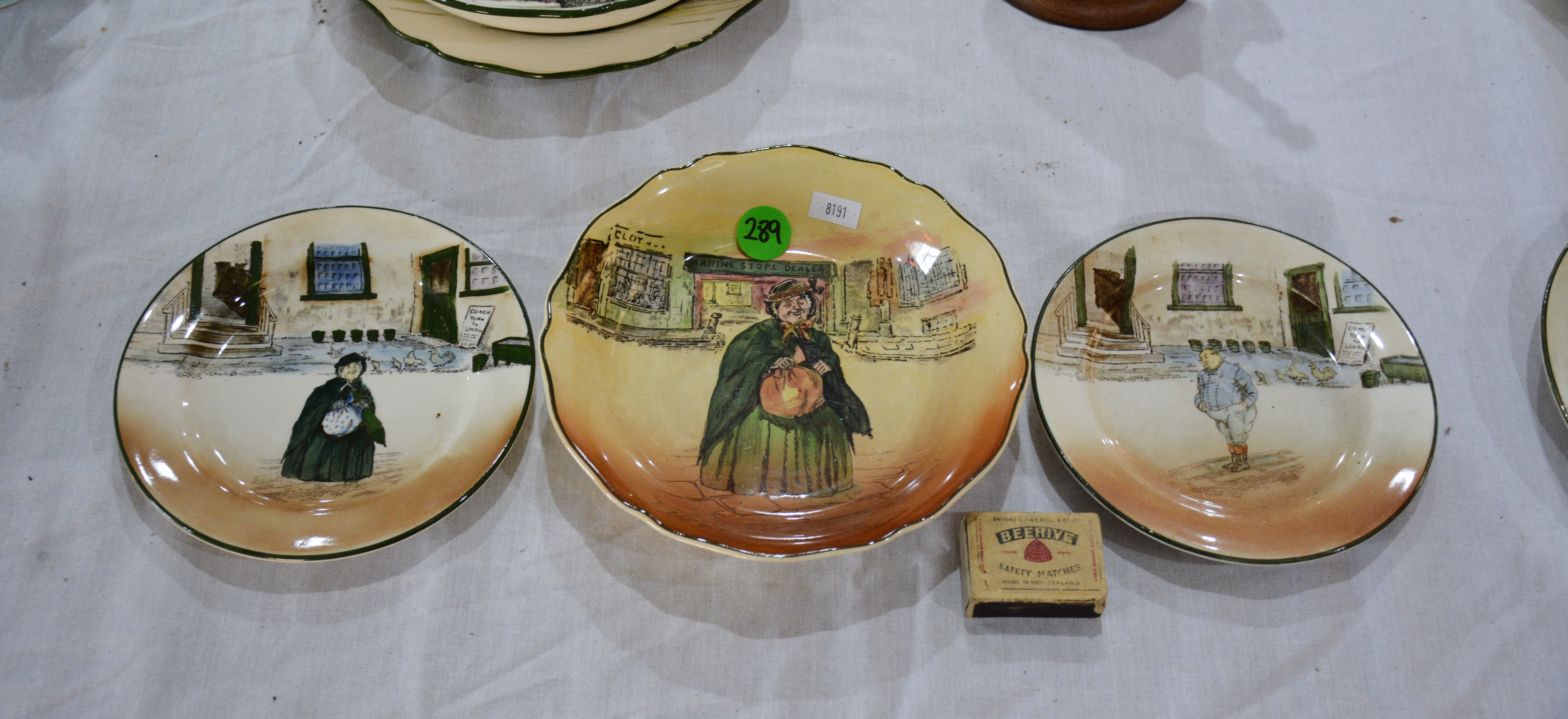 Royal Doulton Sairey Gamp + The Fat Boy Dishes — sold at auction in New Zealand for $10
