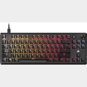 CORSAIR K70 CORE TKL RGB TENKEYLESS MECHANICAL WIRED GAMING KEYBOARD PRE-LUBED MLX RED V2 LINEAR SWITCHES, SOCD, ABS DOUBLE-SHOT K
