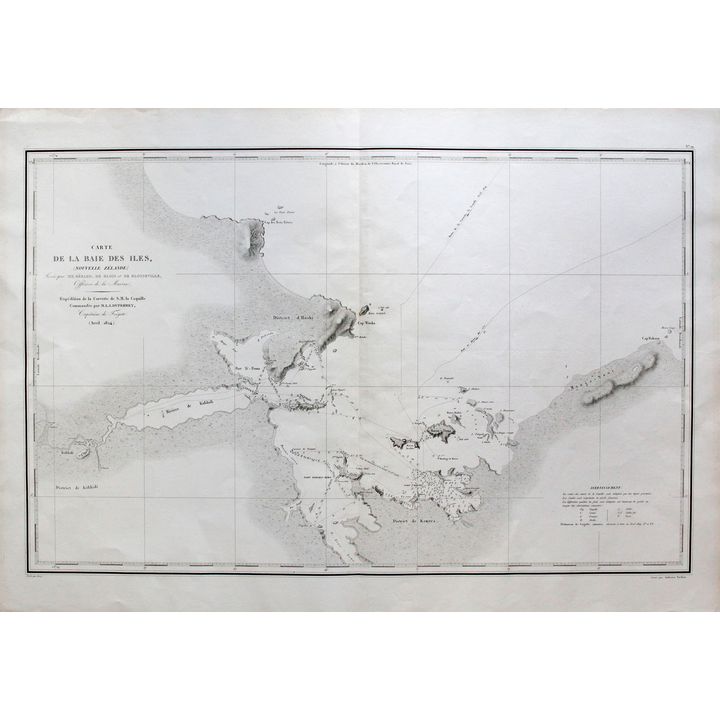 TARDIEU, AMBROSE [engraver] - Carte De La Baie Des Iles [Nouvelle Zelande],