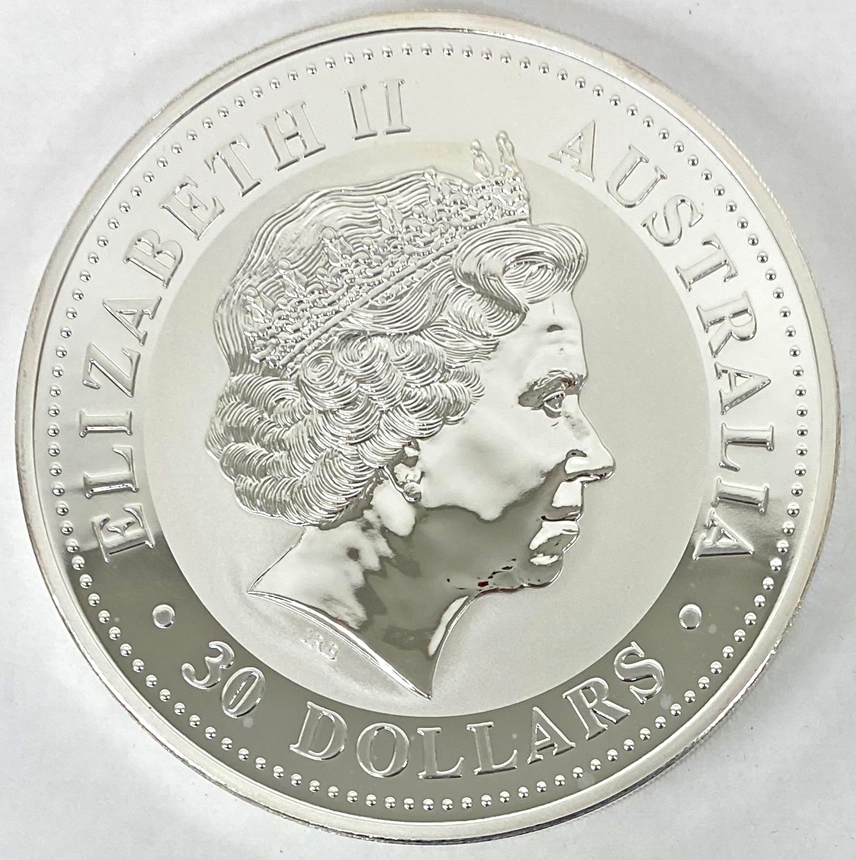 オーストラリア-Australia. 十二支干支 巳年蛇図 30ドル(1キロ)銀貨 2001年 KM542 | Taisei Auction