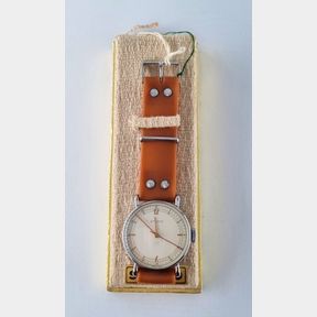 UNISEX STUDIO BROWN RUBBER STRAP - 51611/19