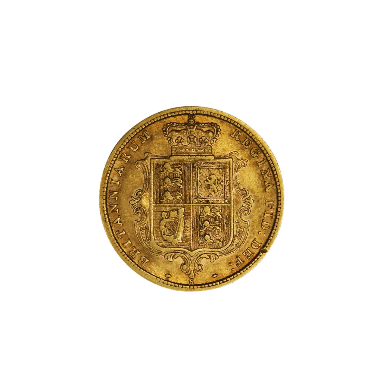 1182. · Victoria, Half Sovereign, 1880-S, VF