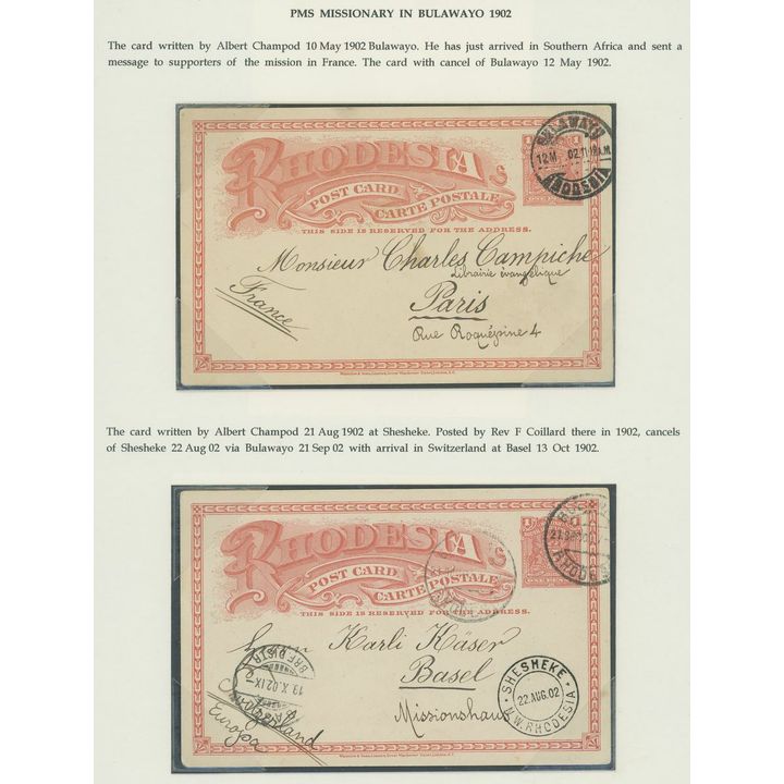 24140 - The Rhodesias Featuring the Paul Peggie Postal History ...
