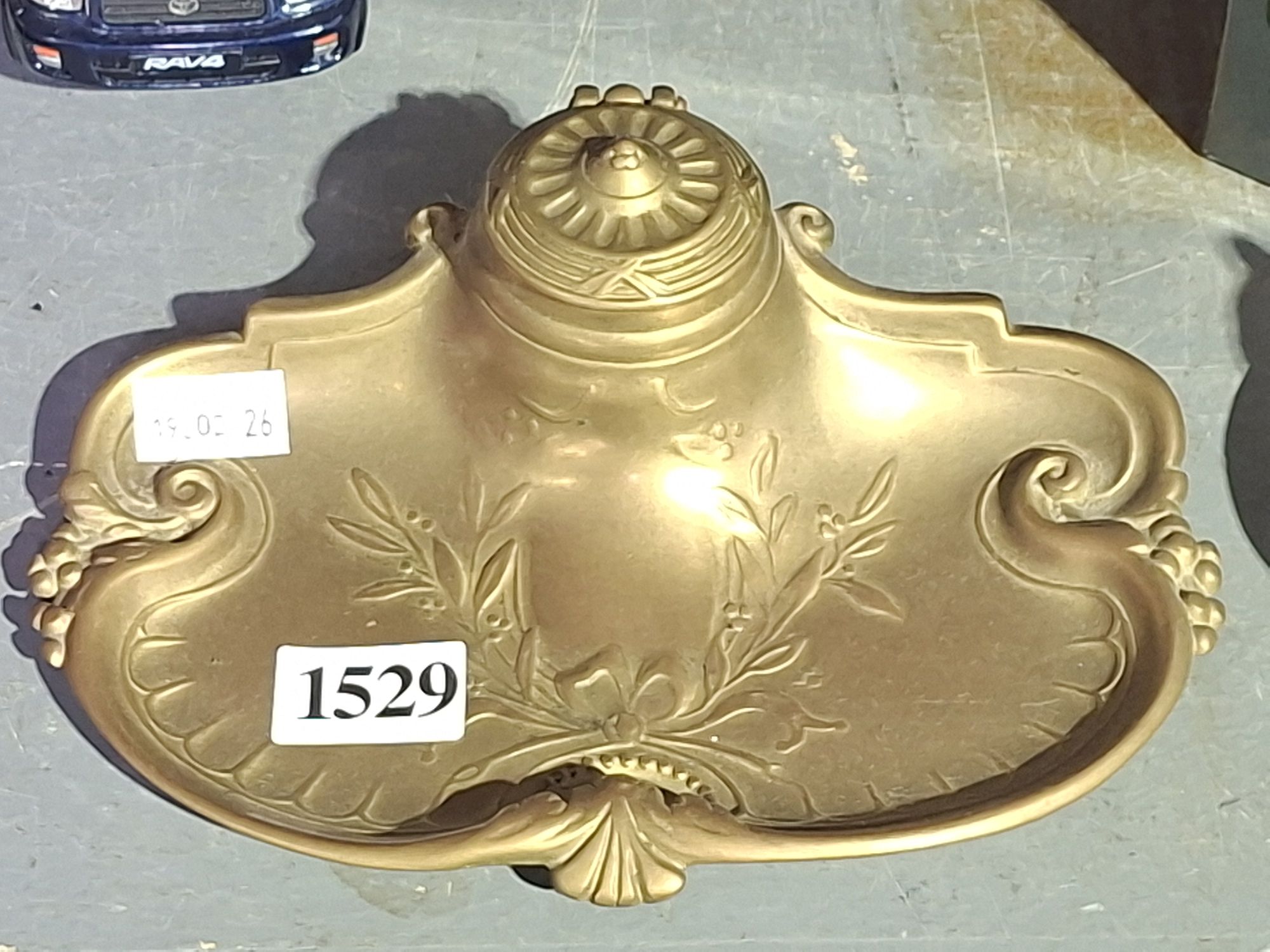 Brass Inkwell