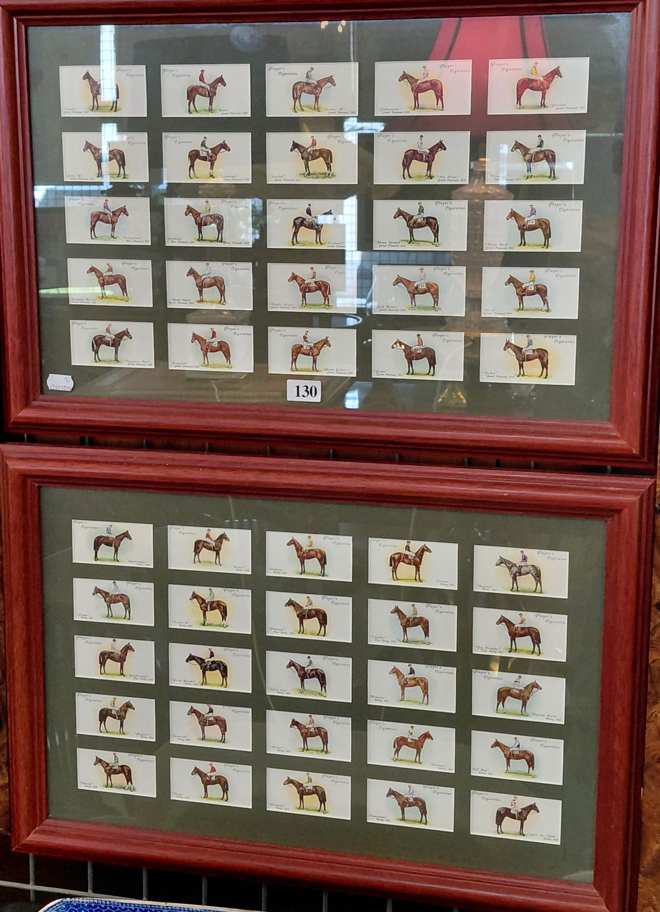 130 · PLAYER'S CIGARETTE CARD PLAQUES (2)
