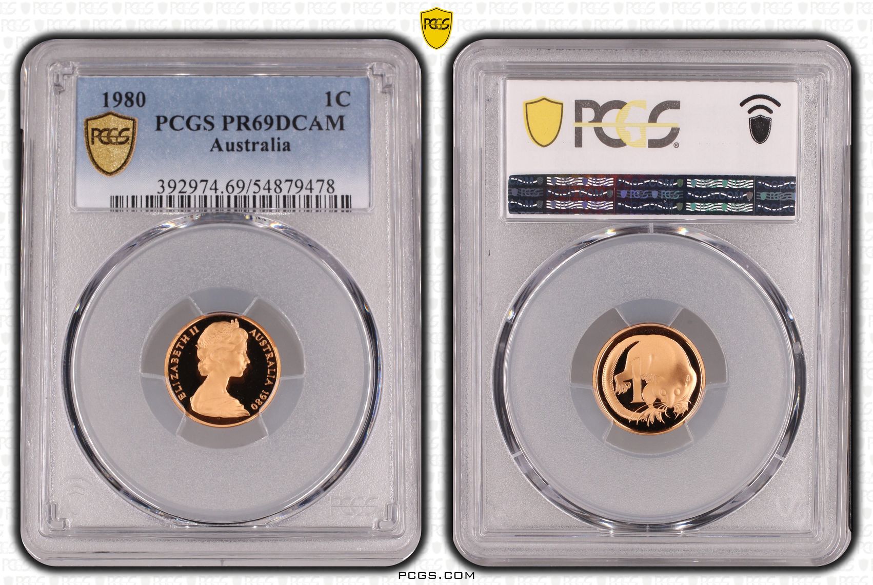 One Cent, 1980, Pcgs Pr69dcam