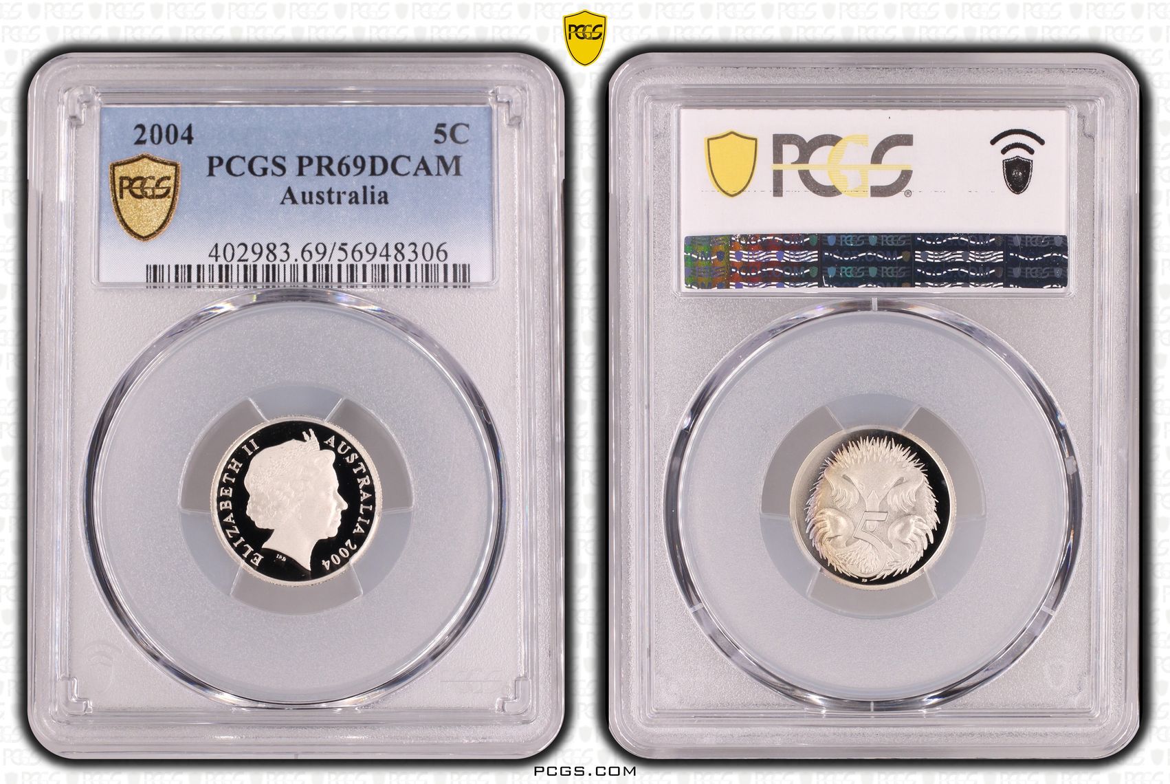 Five Cent, 2004, PCGS PR69DCAM