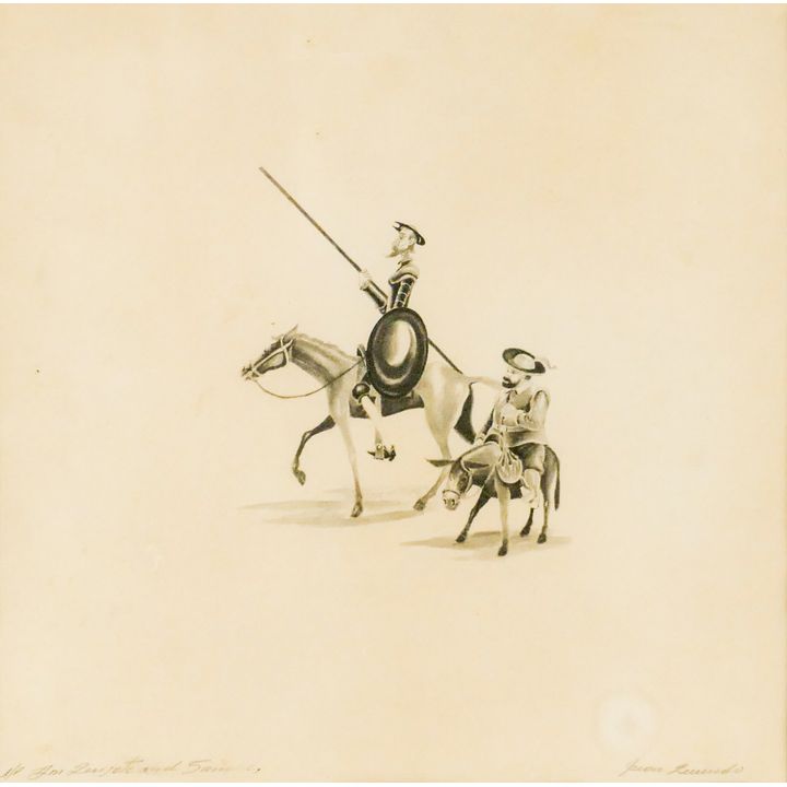 Juan Quevedo ''Don Quixote and Sancho'' Signed Artist's Proof Lithograph