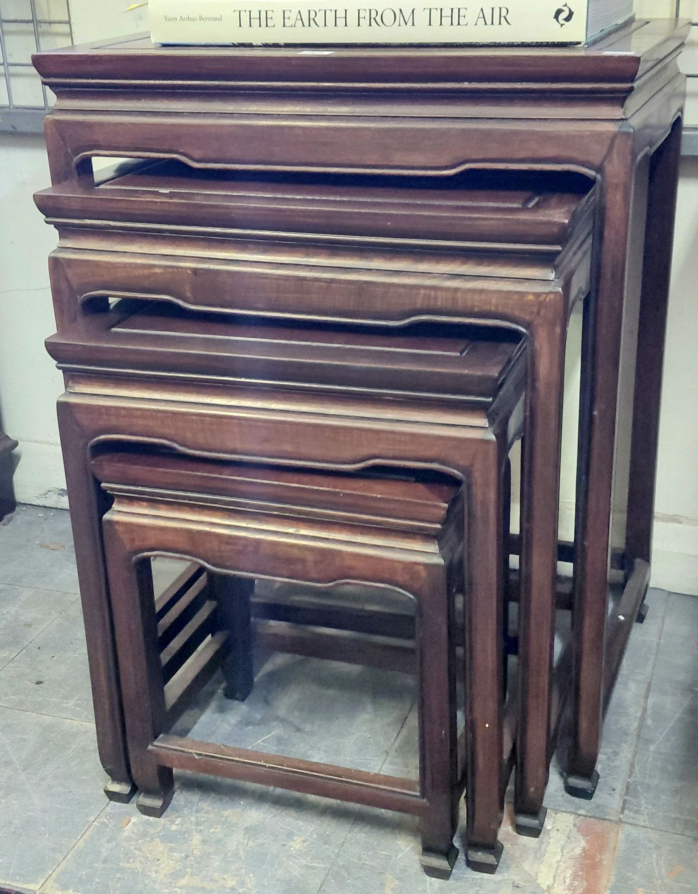 17 · NEST OF 4 JAPANESE STYLE TABLES