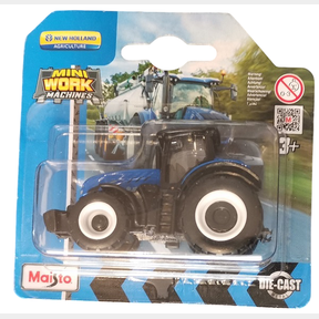 MAISTO MINI WORK MACHINE NEW HOLLAND TRACTOR BLUE - 51844/1076