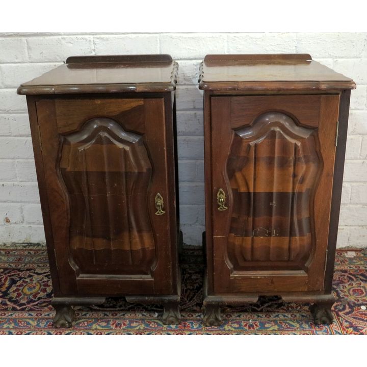 PAIR OF IMBUIA PEDESTALS