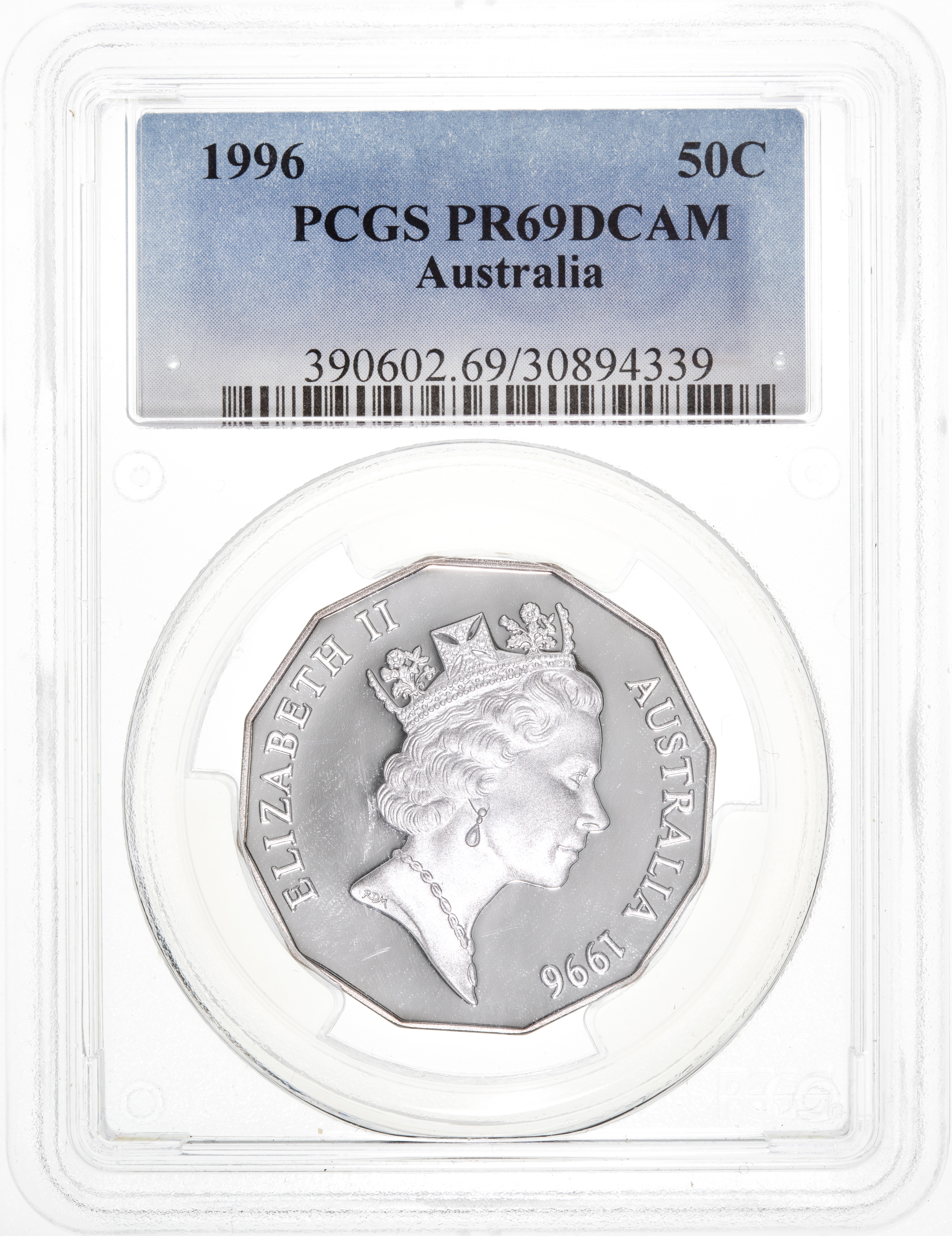Fifty Cent, 1996, PCGS PR69DCAM