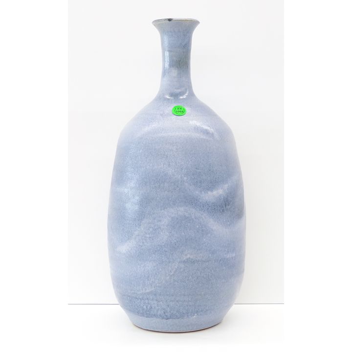 Pacific Stoneware Blue Waves Glazed Large Pottery Vase 17''