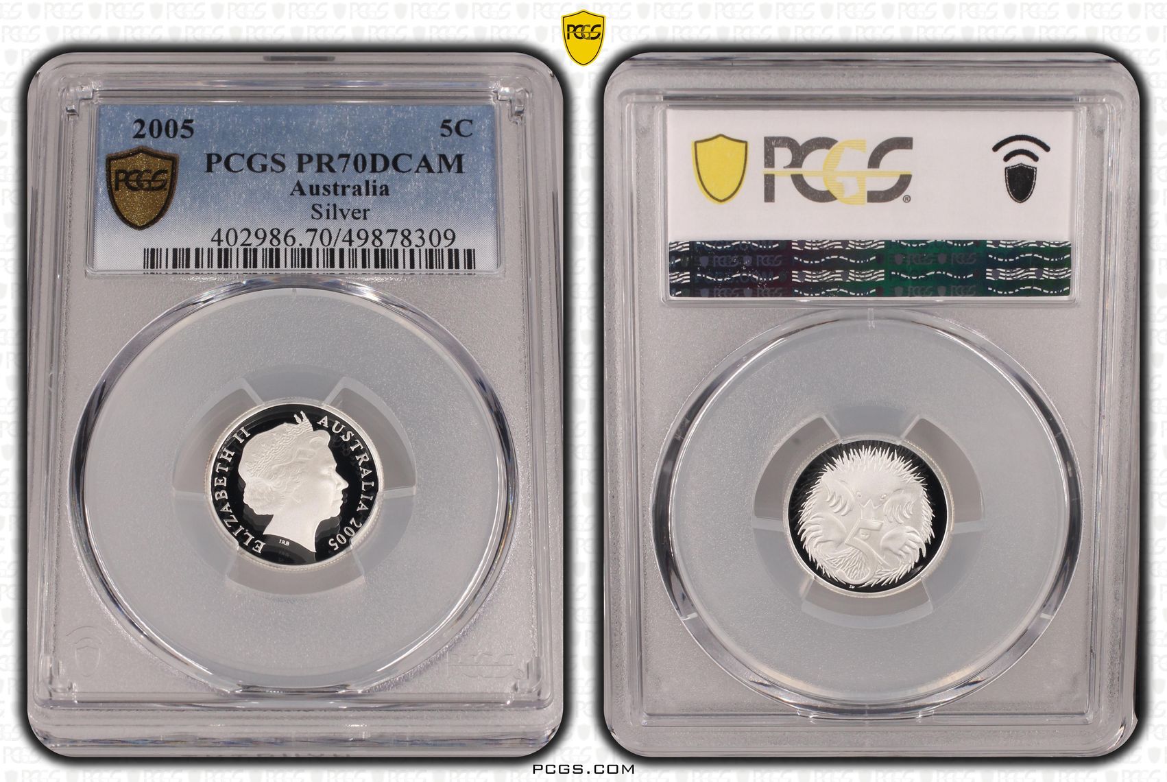 Silver, Five Cent, 2005, PCGS PR70DCAM