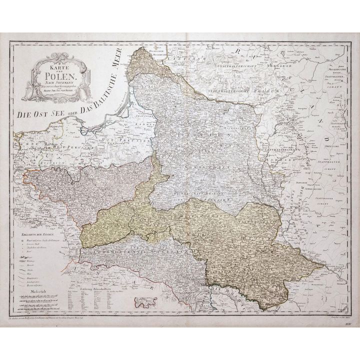 Franz Johann Joseph von Reilly | Karte von Polen