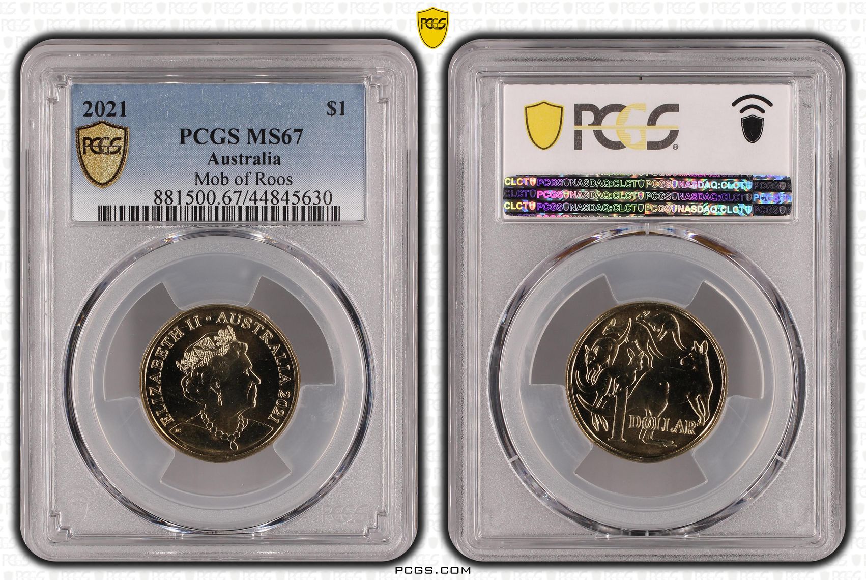 One Dollar, 2021, PCGS MS67