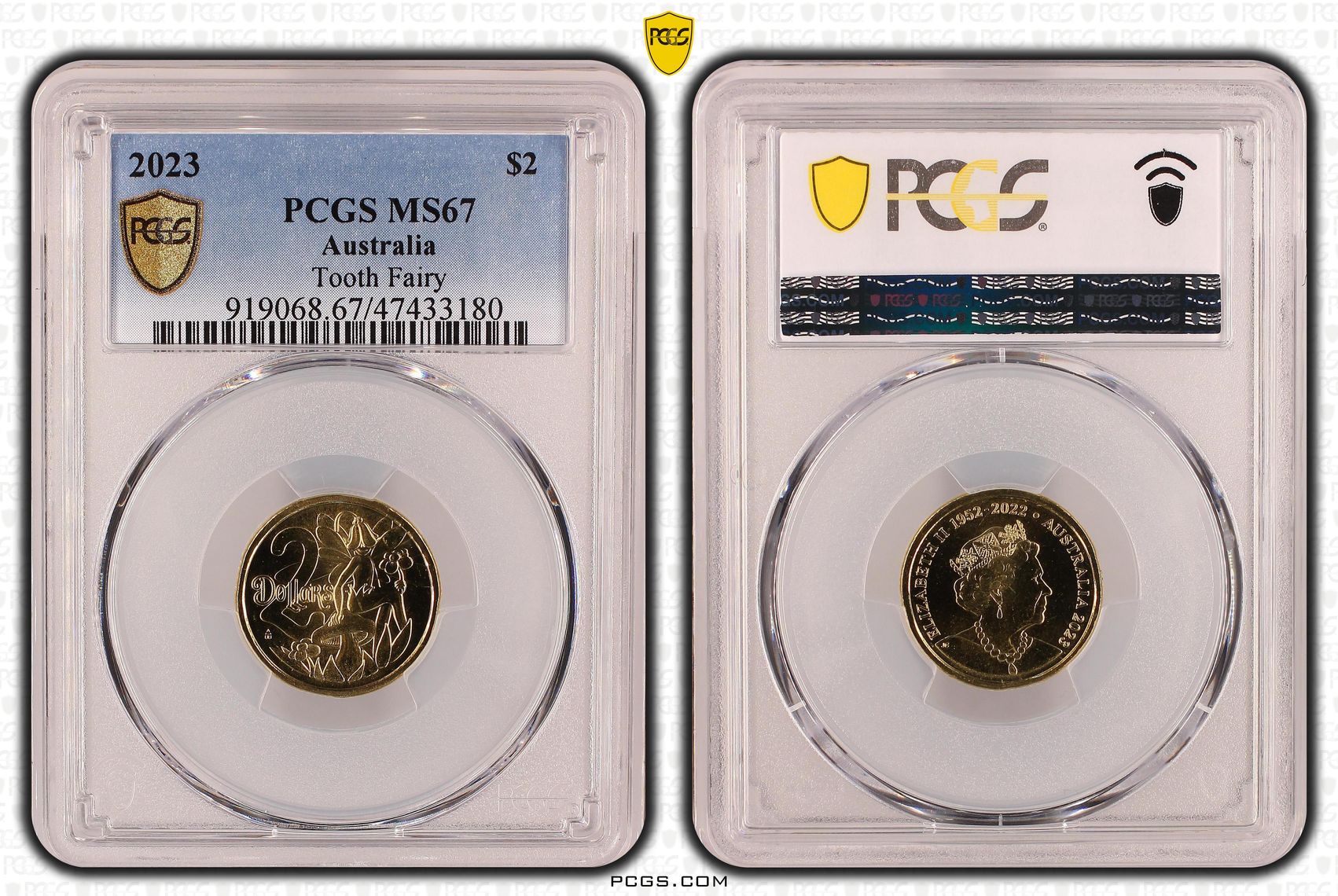 Elizabeth II, Tooth Fairy, Two Dollar, 2023, PCGS MS 67