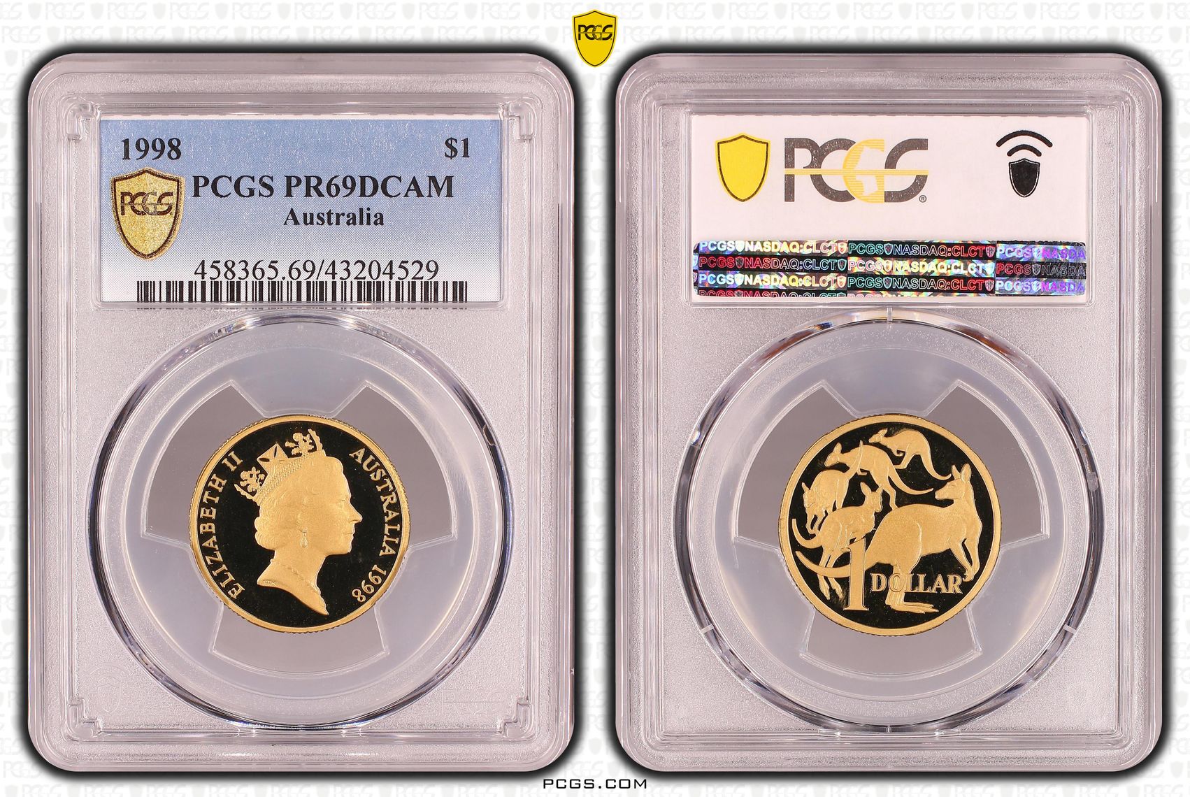 One Dollar, 1998, PCGS PR69DCAM