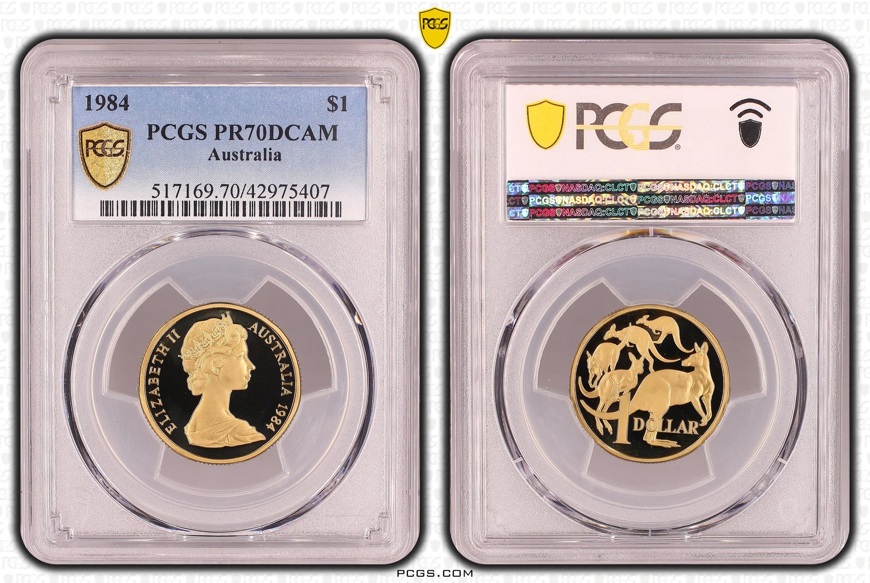 Elizabeth II, One Dollar, PR70DCAM , 1984 PCGS POP - 8/0