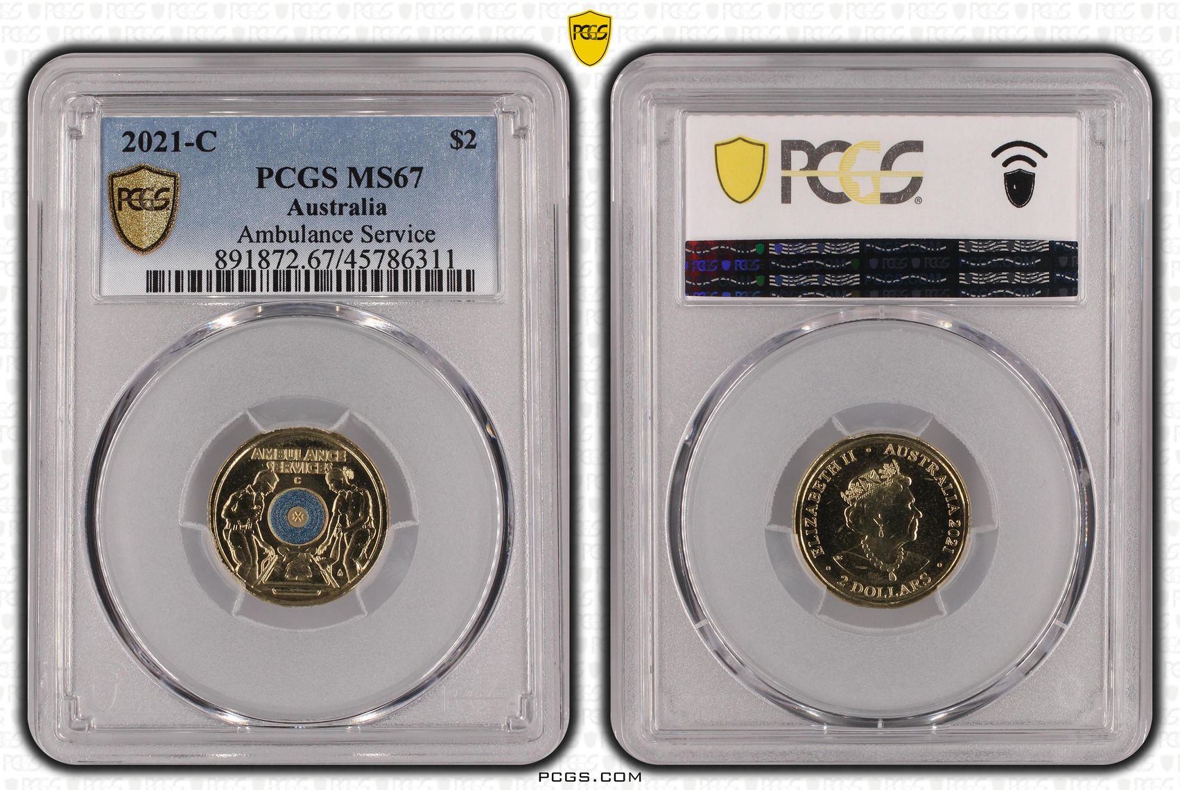 Ambulance Service, Two Dollar, 2021-C, PCGS MS67