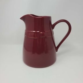 Longaberger Pottery Woven Traditions Pitcher - Paprika