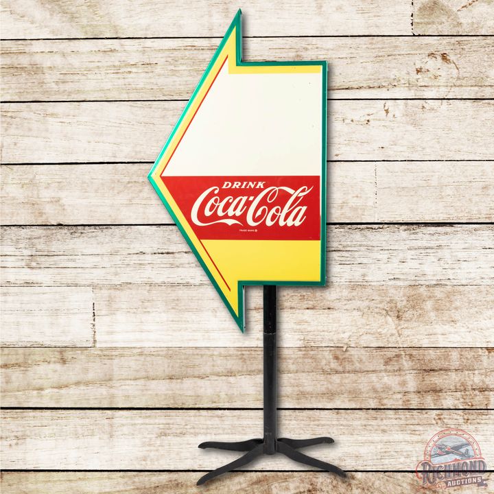 Drink Coca Cola Double Sided Pole Mount Direction Arrow Sign