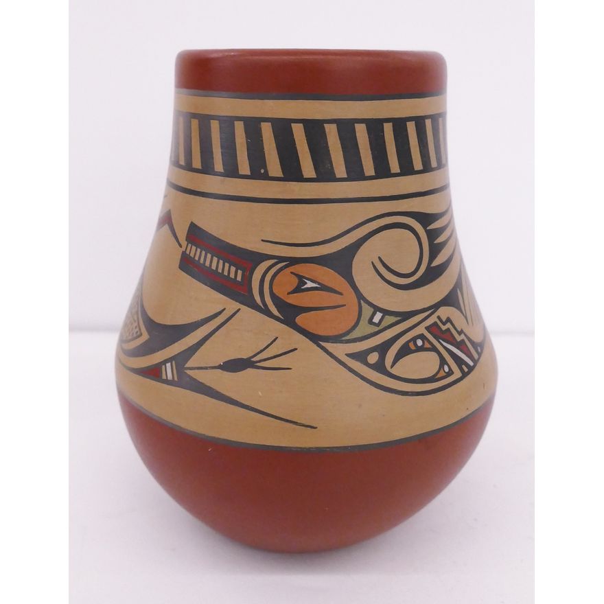 Margaret Luther SW Native Avanyu Pottery Vase- 6''