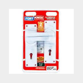 FORT KNOX 2-Lever Lockset SteelLock GlossWhite Handles Aluminium Q:1 M6E50 | JG 51499/7521 B1 (S2)BB