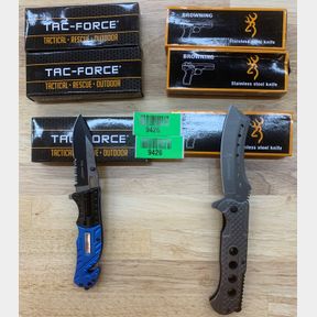 3X TACTICAL KNIVES, BROWNING 3X STAINLESS STEEL KNIEVES