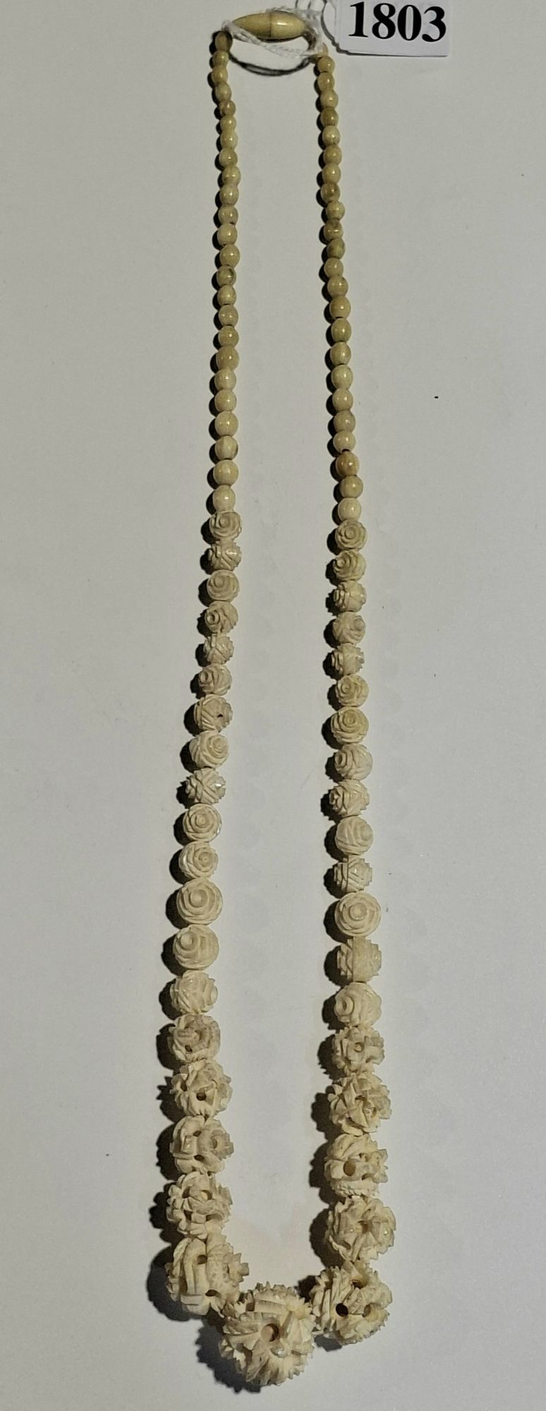ANTIQUE CARVED IVORY NECKLACE